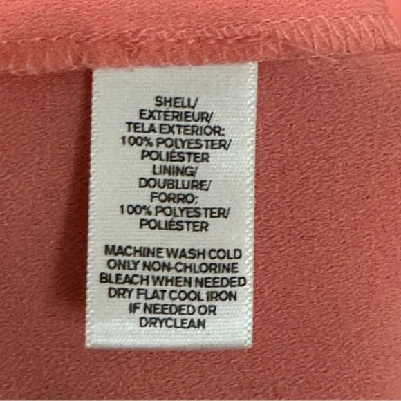 ANN TAYLOR LOFT Sleeveless Coral Split Neck Mini Dress Size 2P - Picture 4 of 5